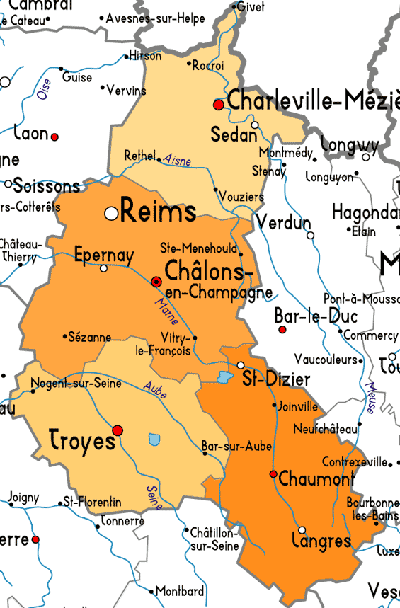 Champagne Map